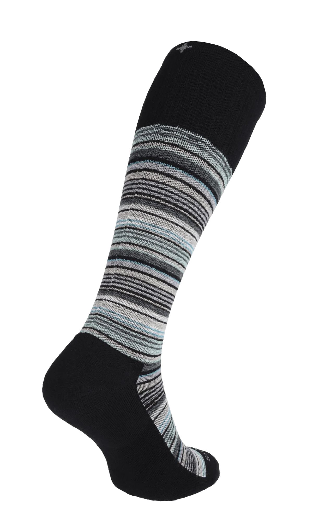 Sunset Stripe Heren Compressiekousen Klasse 1 Black - Image 4