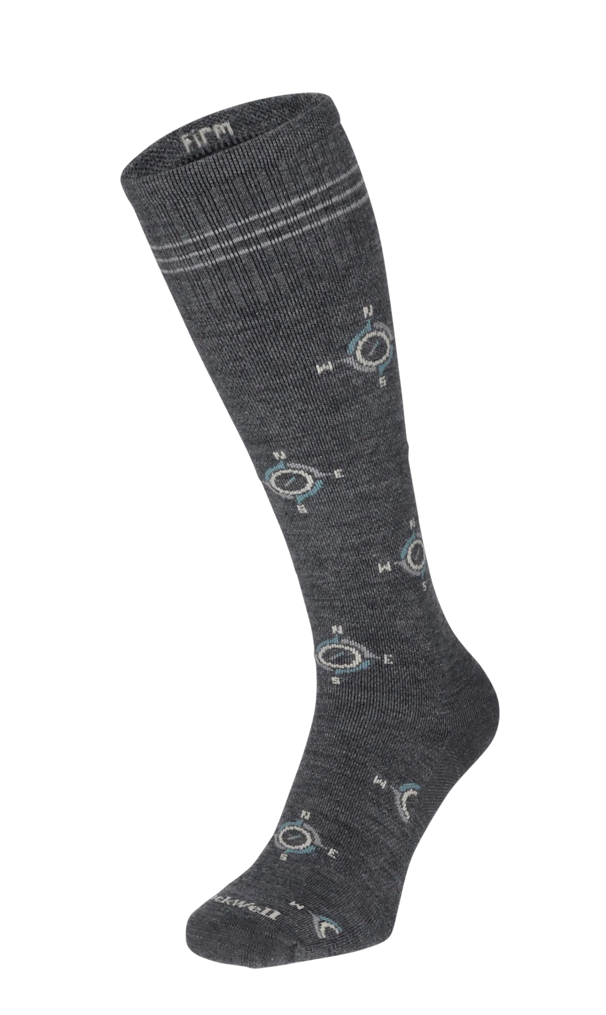 The Guide Heren Compressiekousen Klasse 2 Charcoal